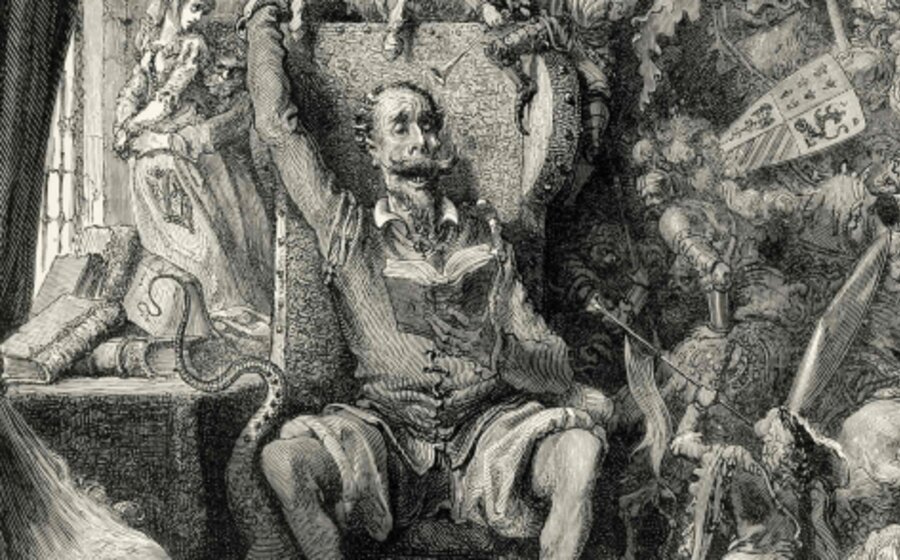 imagen de Cervantes, Quijote y el lector