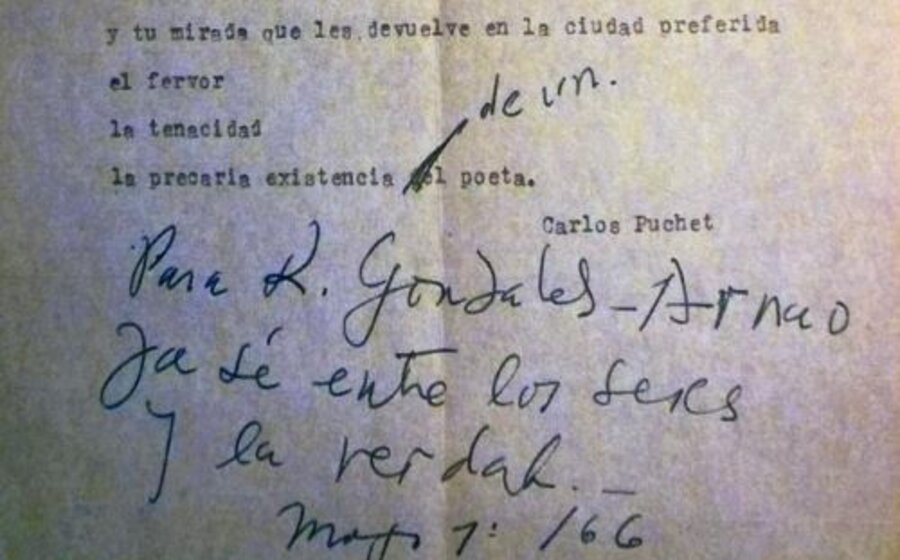 imagen de A propósito de Poesía, de Carlos Puchet: lo publicado, lo dado a conocer (o editado) y lo inédito