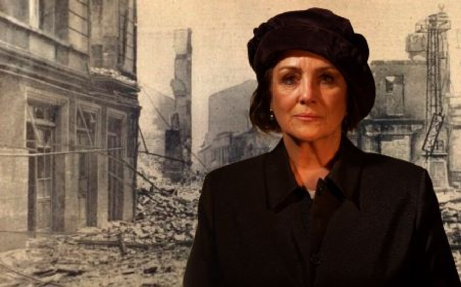 imagen de Ainara de Gernika, de Sandra Massera con actuación de Anael Bazterrica en El Galpón