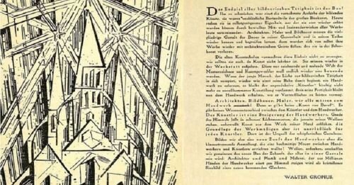 imagen de El Manifiesto Bauhaus de 1919