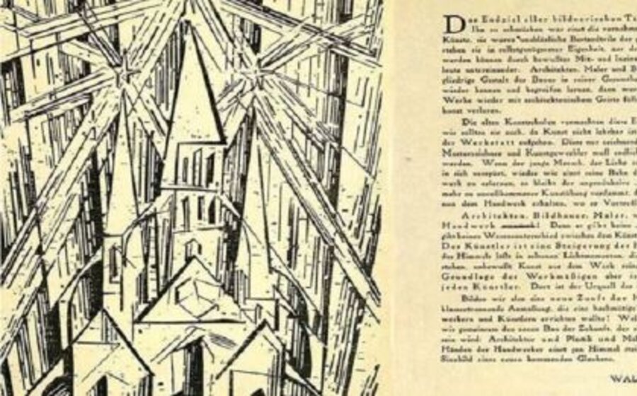 imagen de El Manifiesto Bauhaus de 1919