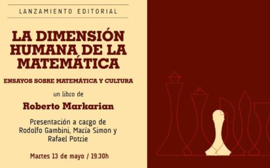 imagen de “La dimensión humana de la matemática”, nuevo libro de Roberto Markarian